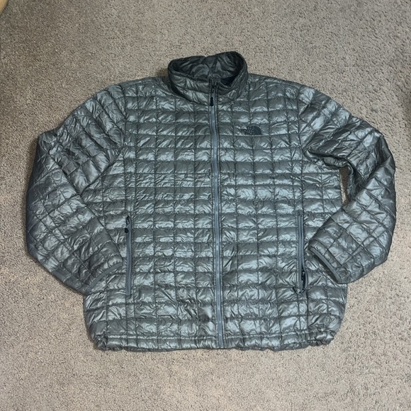 The North Face Thermoball Full Zip Puffer Packable Jacket Gray XXL - Picture 4 of 14